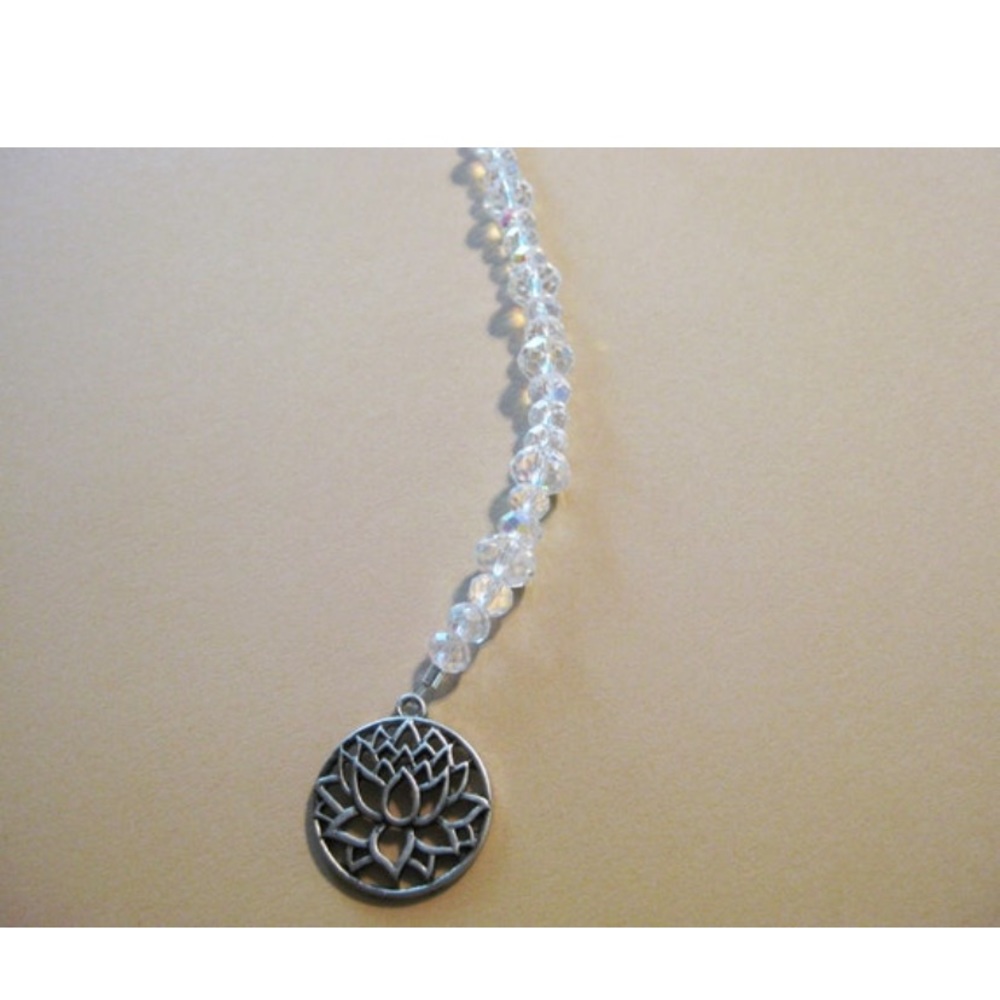 Lotus Flower and Swarovski Crystal Suncatcher